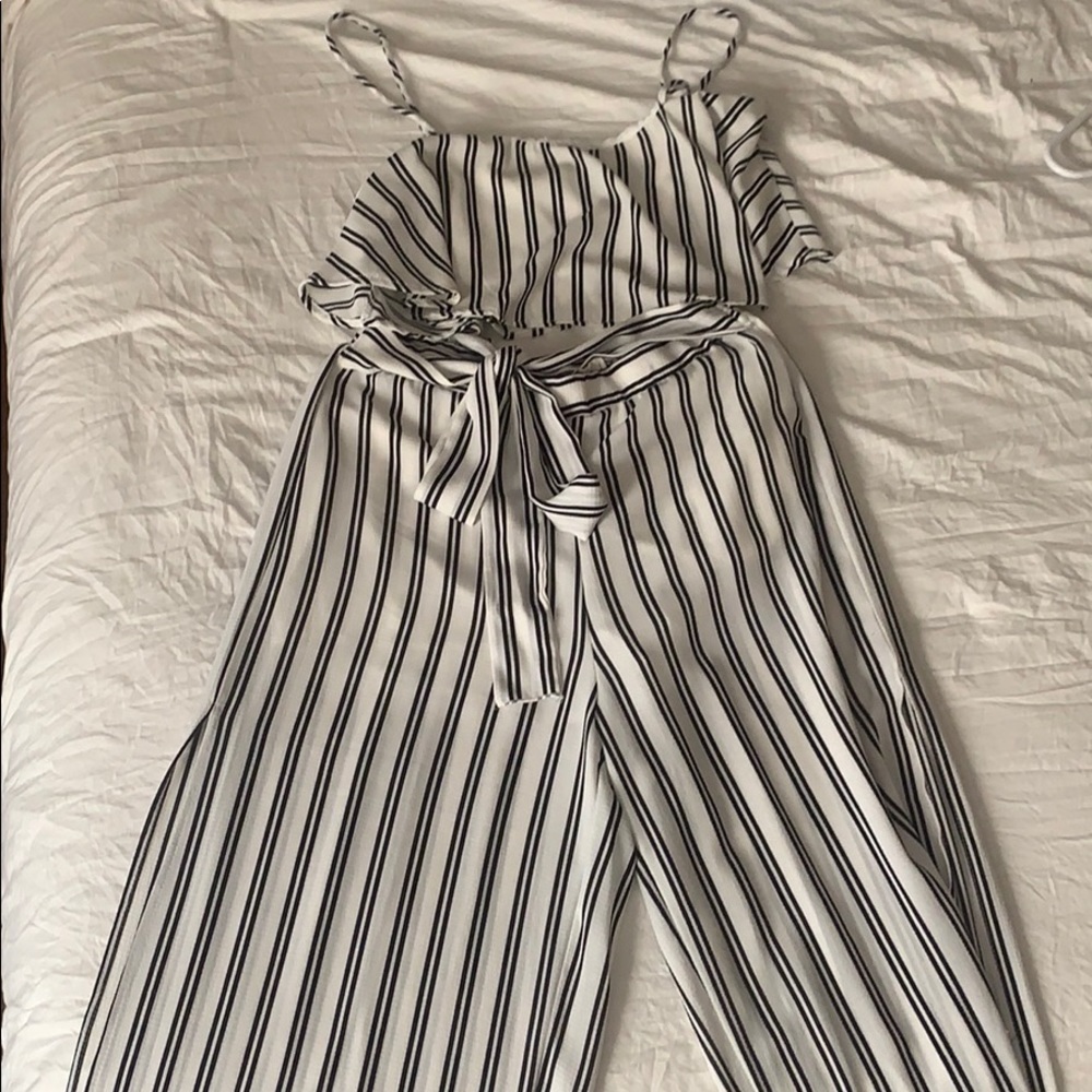 Striped two piece